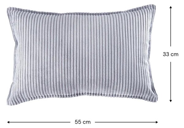 Синя детска възглавница за диван от рипсено кадифе Bolster – Wigiwama