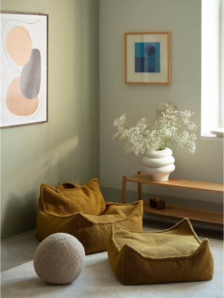 Кафяв детски пуф от букле Chair – Wigiwama