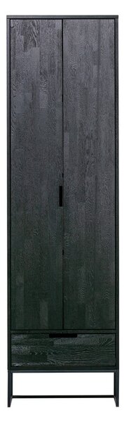 Черен гардероб от масивен ясен 60x210 cm Silas – WOOOD