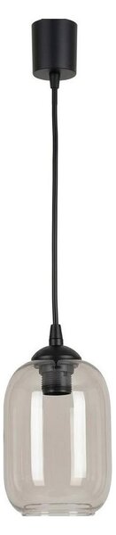 Brilagi - LED полилей на кабел R GLASS 1xE27/60W/230V Ø 14 cm черен/димно сив