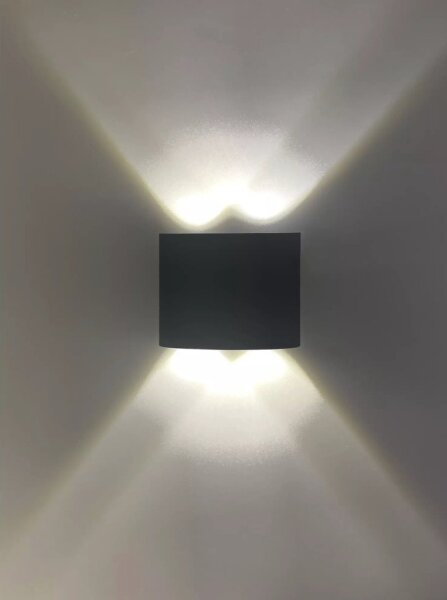 HÖFFTECH - LED външно стенено осветително тяло нагоре/надолу 4xLED/1W/230V IP65