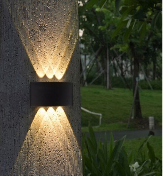 HÖFFTECH - LED Външно стенно осветително тяло UP&DOWN 6xLED/1W/230V IP65