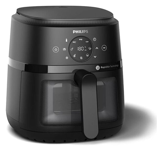 Фритюрник с горещ въздух Philips NA220/00, 4.2 л. вместимост, RapidAir, 1500W