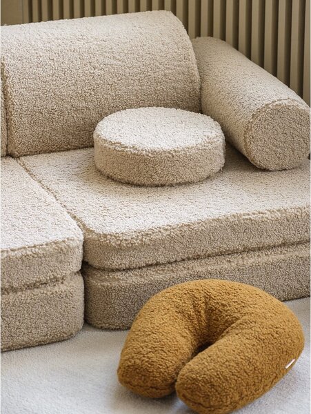 Светлокафяв детски диван от букле 132 cm Settee – Wigiwama