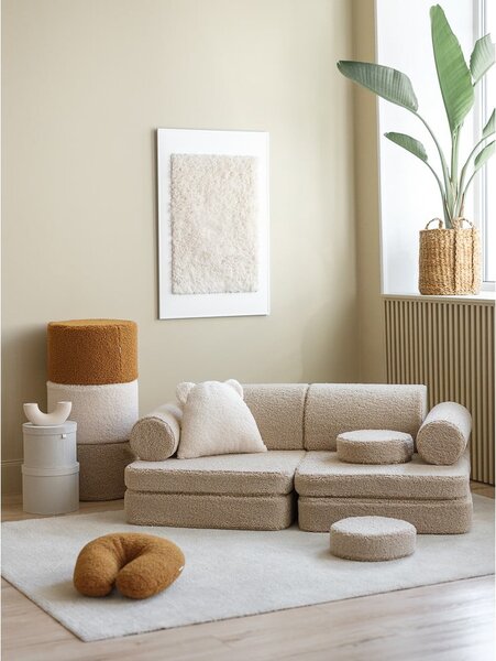 Светлокафяв детски диван от букле 132 cm Settee – Wigiwama