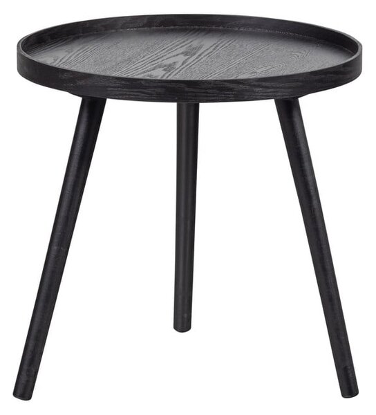 Черна масичка за кафе, ø 45 cm Mesa - WOOOD