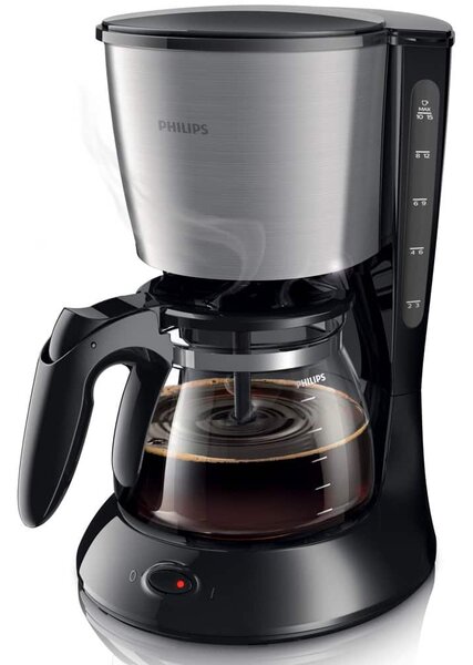 Кафемашина шварц Philips HD7462/20, 1000W, 15 bar, капацитет на резервоара за вода 1.2л, автоматично изключване, система против капене, черна
