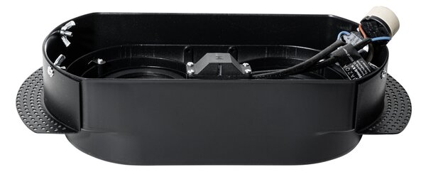 Кръгъл вграден прожектор черен GU10 70mm 2-светлина - Hubs