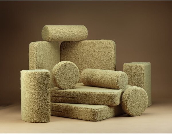 Зелен детски диван от букле 132 cm Settee – Wigiwama