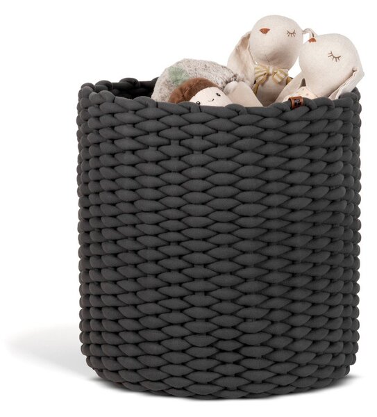 Текстилна кошница ø 40x40 cm Peach Skin Round XL – Bigso