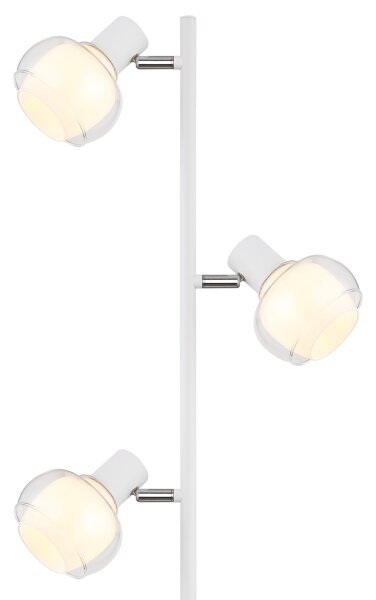 Globo 54309SW - Подова лампа TOKKI 3xE14/40W/230V бяла