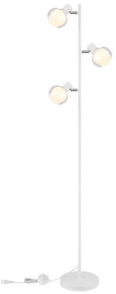 Globo 54309SW - Подова лампа TOKKI 3xE14/40W/230V бяла