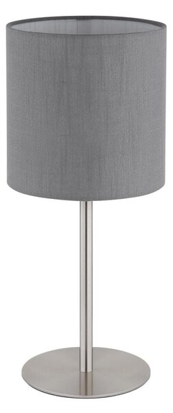 Globo 21440G - Настолна лампа BENSON 1xE27/40W/230V сива