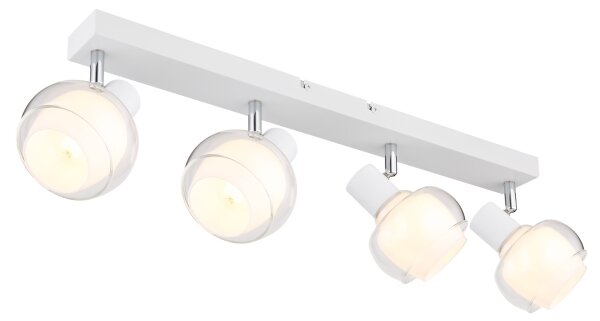 Globo 54309-4W - Точково осветително тяло TOKKI 4xE14/40W/230V бяло