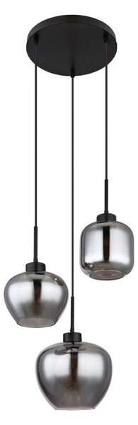 Globo 15549-3SH - Полилей на кабел матов 3xE27/40W/230V черен