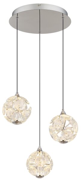 Globo 16047-3HC - LED полилей на кабел VIRINA LED/24W/230V