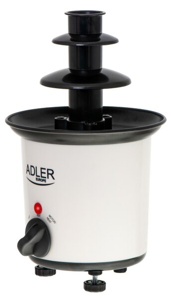 Шоколадов фонтан Adler AD 4487, 30W, 200ml, 80C, Светлинен Индикатор, Бял