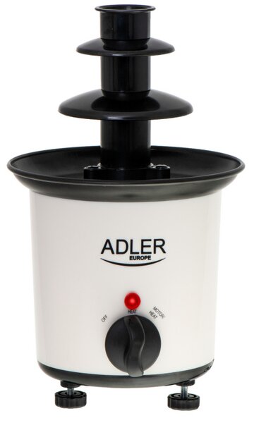 Шоколадов фонтан Adler AD 4487, 30W, 200ml, 80C, Светлинен Индикатор, Бял