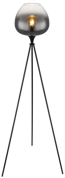 Globo 15548S1 - Подова лампа MAXY 1xE27/60W/230V черна