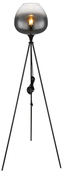 Globo 15548S1 - Подова лампа MAXY 1xE27/60W/230V черна
