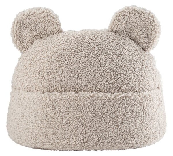 Светлокафява детска възглавница за диван от букле Teddy Pouch – Wigiwama