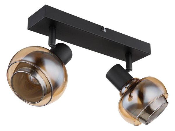Globo 54309-2B - Точково осветително тяло TOKKI 2xE14/40W/230V черно