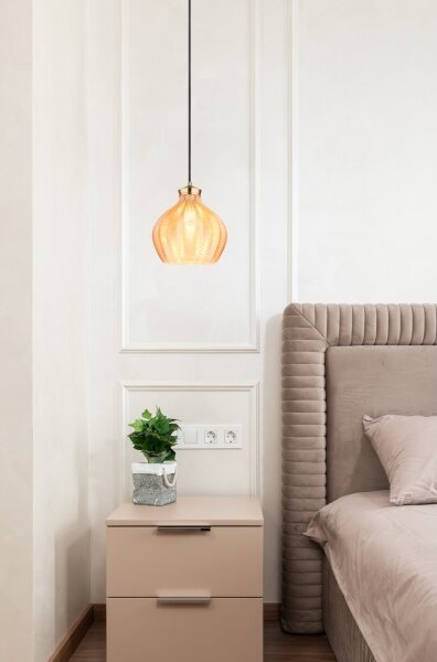 Globo 15898H - Полилей на кабел JESSICA 1xE27/60W/230V Ø 22 cm златист