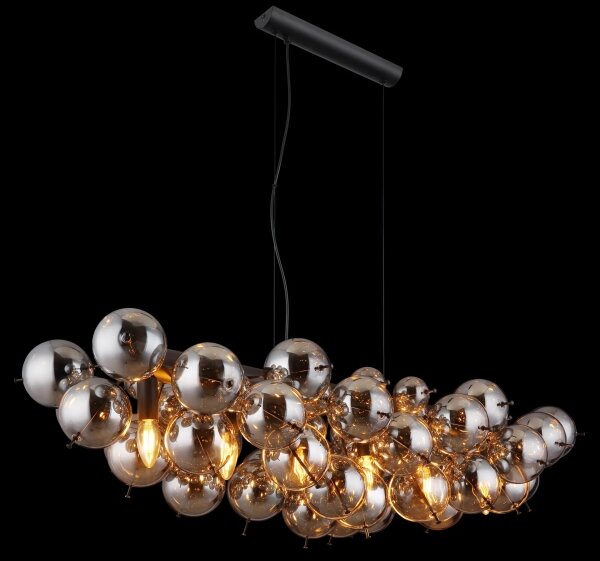 Globo 15633H1S - Полилей на кабел UDO 6xE14/25W/230V черен