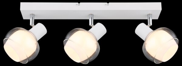 Globo 54309-3W - Точково осветително тяло TOKKI 3xE14/40W/230V бяло