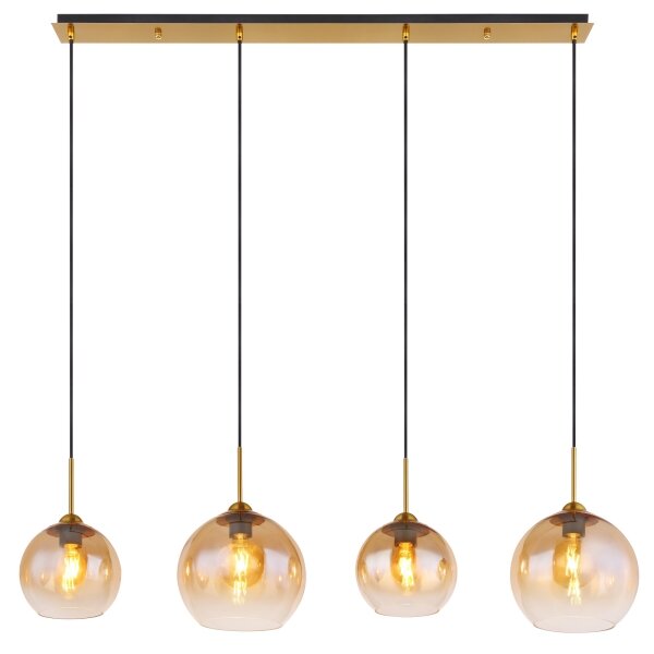 Globo 15788-4H - Полилей на кабел JAMESSA 4xE27/60W/230V месинг