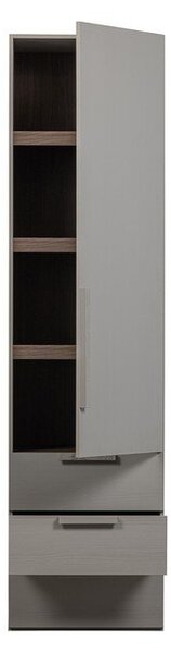 Сив модулен шкаф 55x210 cm Rens – WOOOD