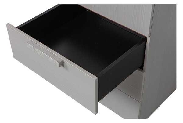 Сив модулен шкаф 55x210 cm Rens – WOOOD