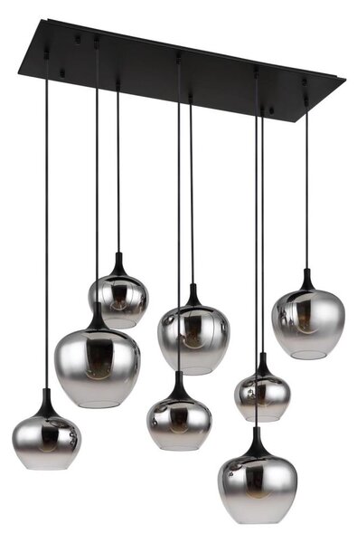 Globo 15548-8H - Полилей на кабел MAXY 8xE27/40W/230V черен