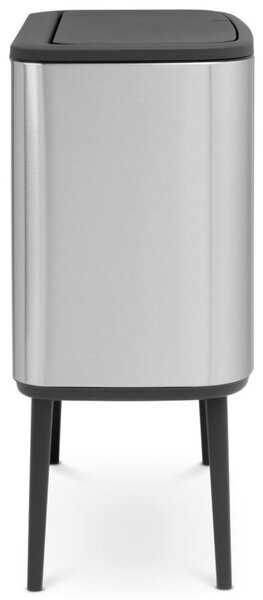 Кош за смет Brabantia Bo Touch 651115, 11/23 л, Леко затваряне, Противоплъзгаща основа, Устойчив на пръстови отпечатъци, Матов Инокс