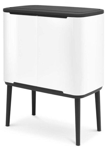 Кош за смет Brabantia Bo Touch 651102, 36 л, Плавно и безшумно отваряне, Голям отвор, Бял