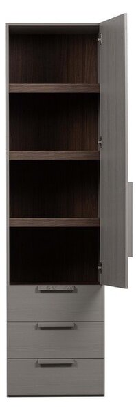 Сив модулен шкаф 55x210 cm Rens – WOOOD