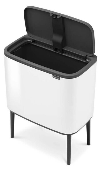 Кош за смет Brabantia Bo Touch 651102, 36 л, Плавно и безшумно отваряне, Голям отвор, Бял