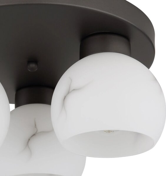 Globo 15999M-3D - Плафон RAGUSA 3xE27/60W/230V Ø 31,5 см