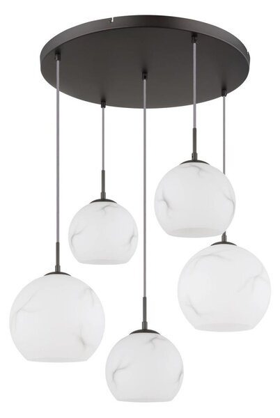 Globo 15999M-5HR - Полилей на кабел RAGUSA 5xE27/60W/230V Ø 75 см
