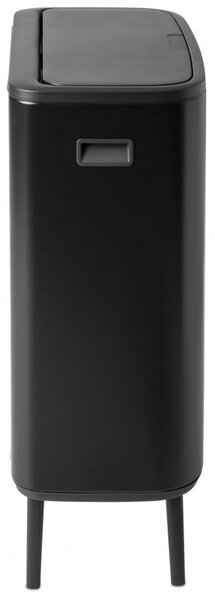 Кош за смет Brabantia Bo Touch Hi 1001260, 60 л, Повдигнат, Плавно и безшумно отваряне, Черен мат