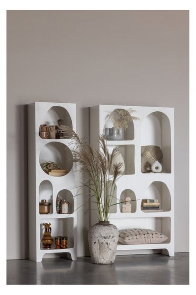 Бял шкаф за книги 95x180 cm Caz - WOOOD