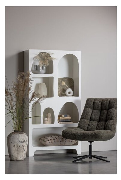 Бял шкаф за книги 95x180 cm Caz - WOOOD