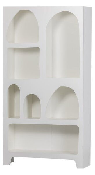 Бял шкаф за книги 95x180 cm Caz - WOOOD