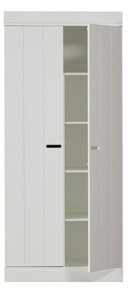 Гардероб от бял бор 77x175 cm Connect - WOOOD