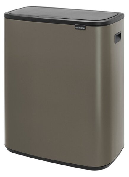 Кош за смет Brabantia Bo Touch 1001276, 60 л, Плавно и безшумно отваряне, Голям отвор, Бронз