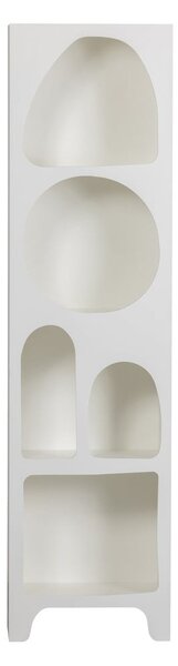 Бял шкаф за книги 48x180 cm Caz - WOOOD