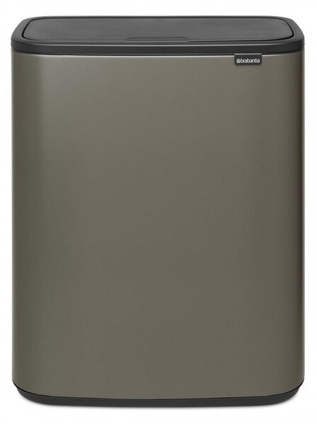 Кош за смет Brabantia Bo Touch 1001276, 60 л, Плавно и безшумно отваряне, Голям отвор, Бронз