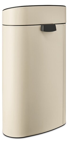 Кош за смет Brabantia Touch Bin New 1005543, 40 л, Плавно и безшумно отваряне, Голям отвор, Бежов