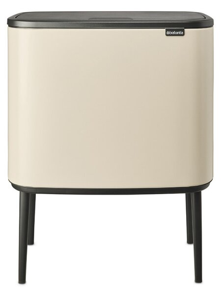 Кош за смет Brabantia Bo Touch 1005550, 3х11 л, Плавно и безшумно отваряне, Голям отвор, Бежов