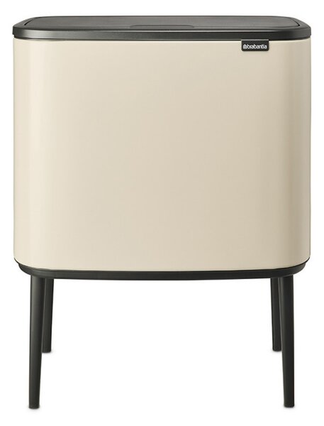 Кош за смет Brabantia Bo Touch 1005550, 3х11 л, Плавно и безшумно отваряне, Голям отвор, Бежов